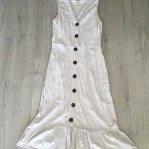 White Linen Dress